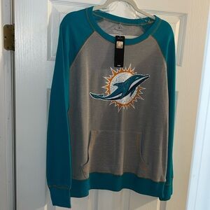 NWT NFL MIAMI DOLPHINS XL SWEATER